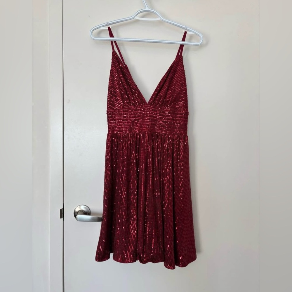 Red Sequin Dress